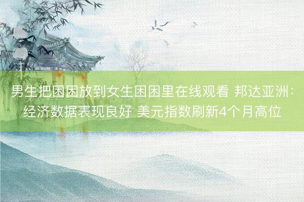 男生把困困放到女生困困里在线观看 邦达亚洲：经济数据表现良好 美元指数刷新4个月高位