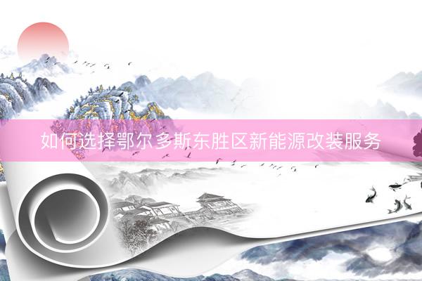如何选择鄂尔多斯东胜区新能源改装服务