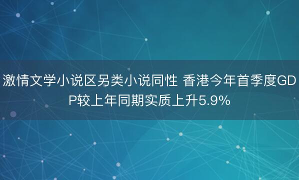 激情文学小说区另类小说同性 香港今年首季度GDP较上年同期实质上升5.9%
